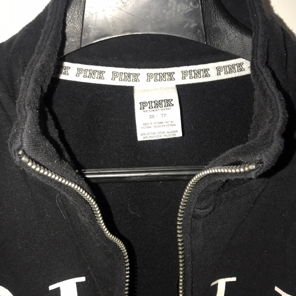 Victoria’s Secret PINK black pullover sweatshirt - Picture 3 of 4